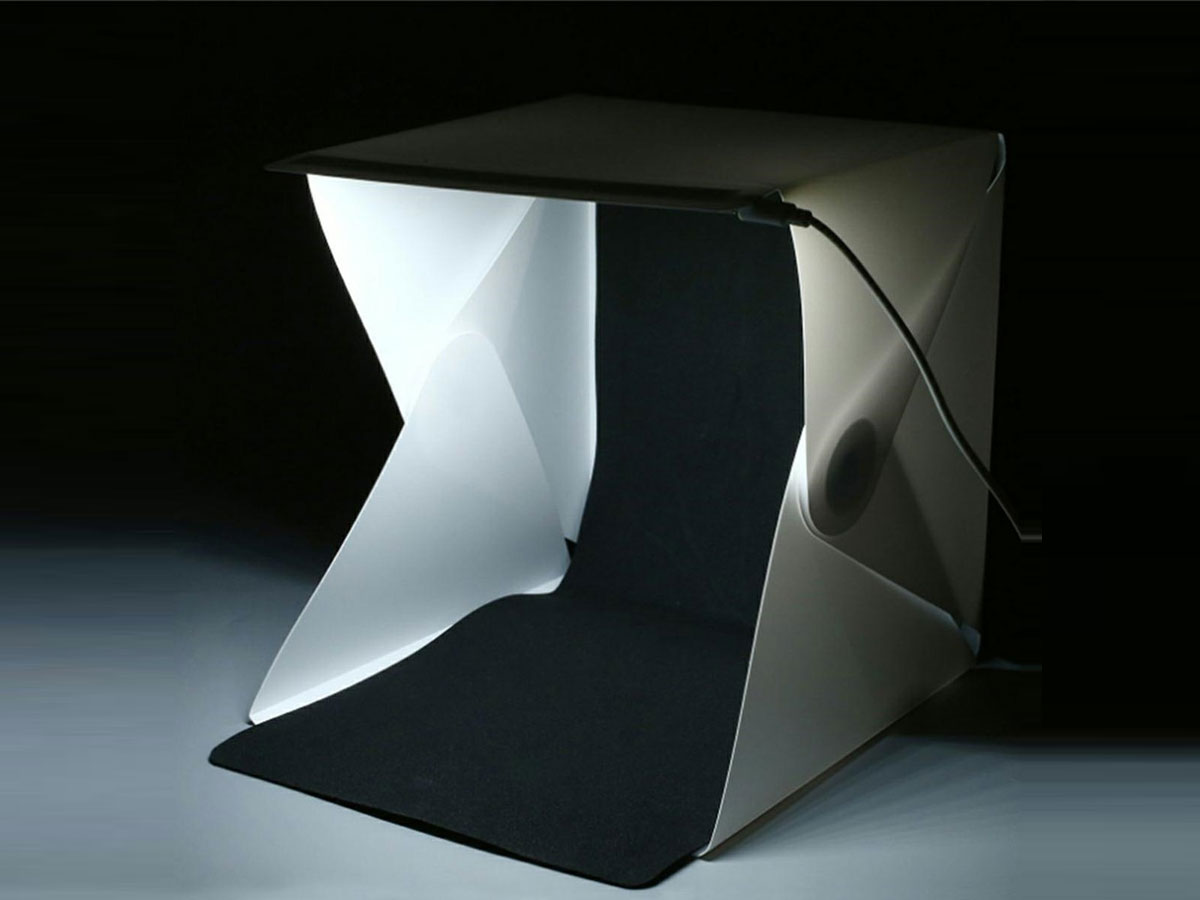 Namiot bezcieniowy LED + 2 tła fotograficzne