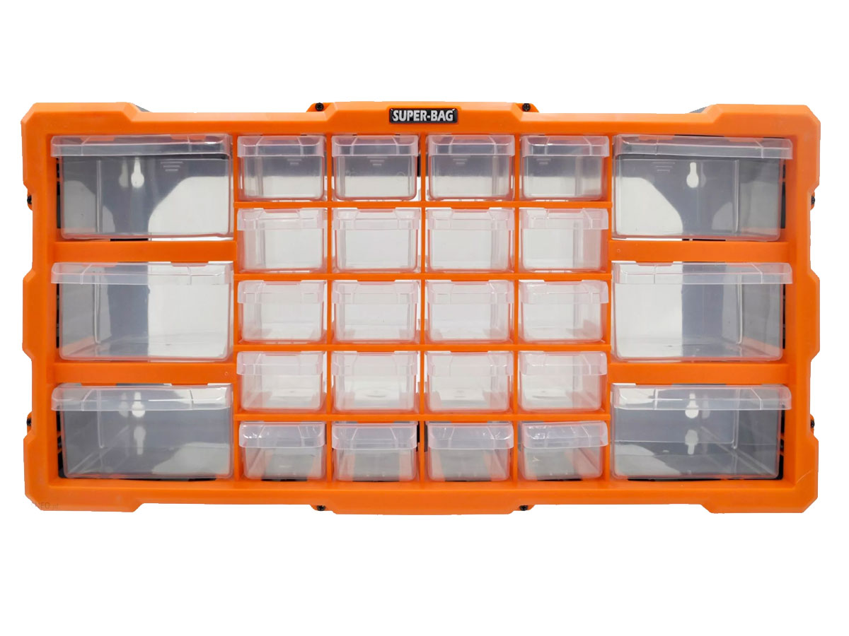  Organizer ścienny z 18 szufladkami pomarańczowy ASR-6004-ORANGE