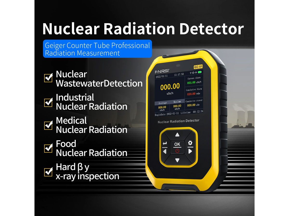 FNIRSI-GC01 licznik geigera Tester promieniowania jądrowego
