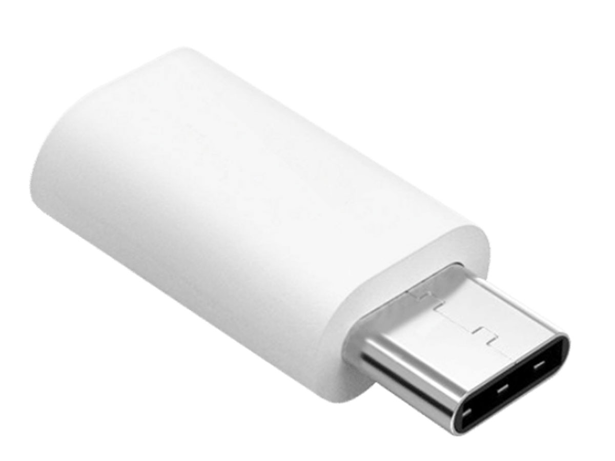 Adapter Przejściówka Micro USB - USB typu C Srebrna GSM1001W