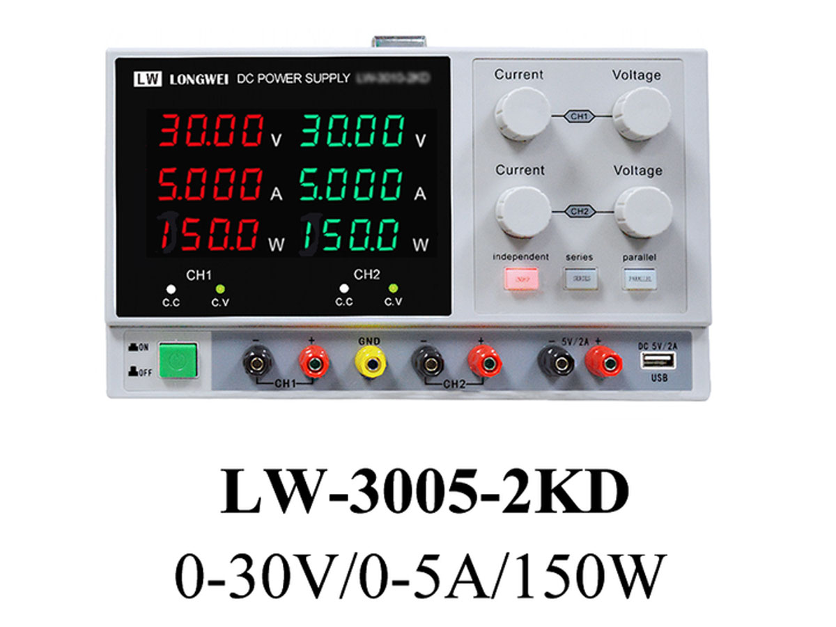 Zasilacz laboratoryjny LW-3005-2KD 0-30V 0-5A 150W