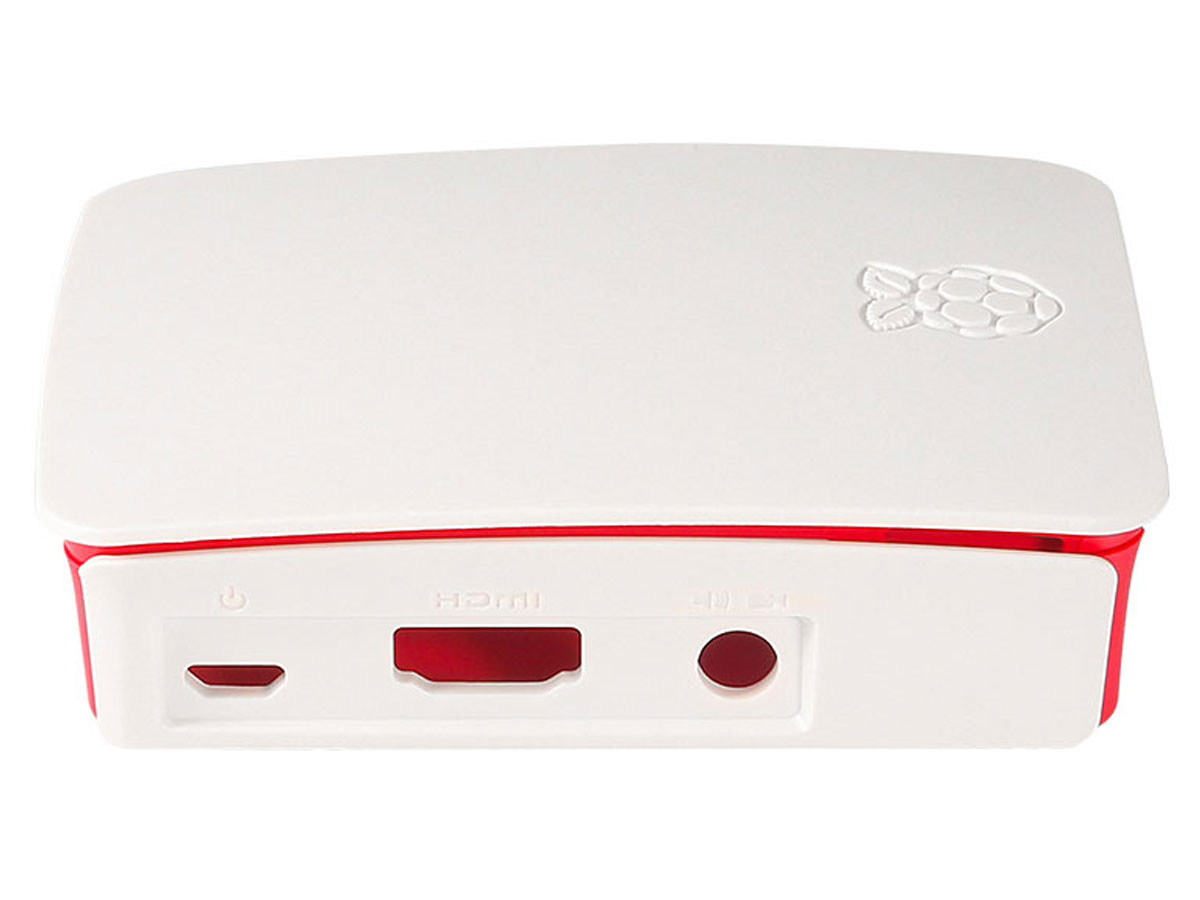 Plastikowa obudowa do Raspberry Pi 3B+/3B/2B biało-czerwona OBD-025