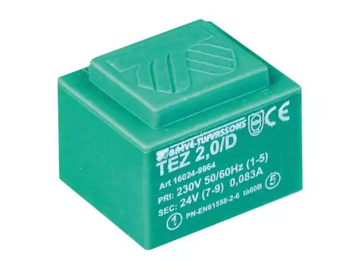 Transformator jednofazowy do obwodów drukowanych TEZ 2,0/D 230/9V