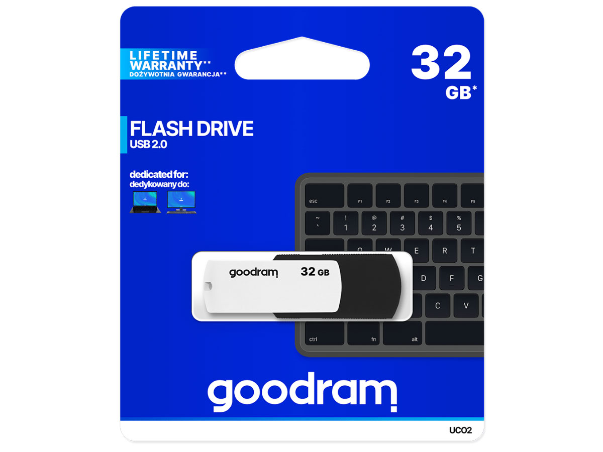 Pendrive Goodram USB 2.0 32GB czarno-biały