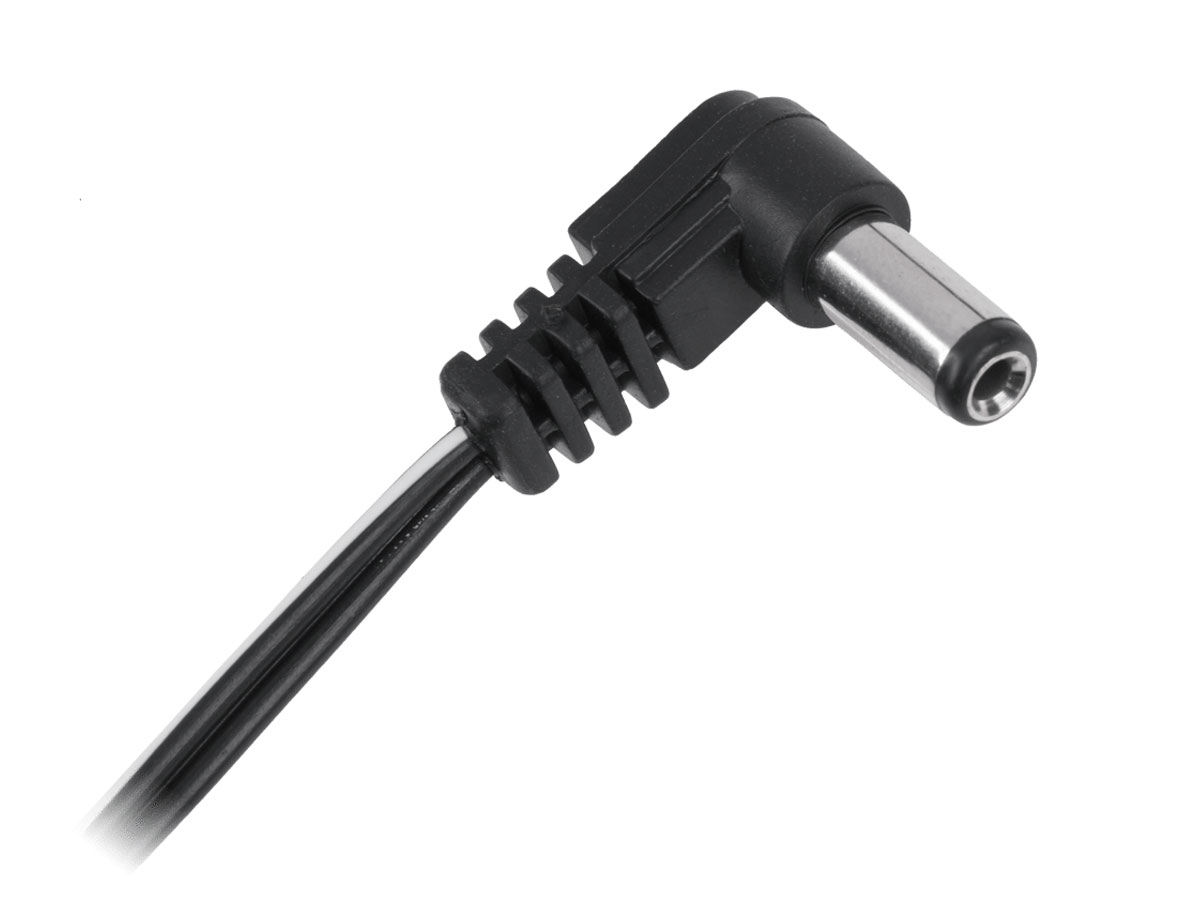 Złącze kabel wtyk kątowy 2,5x5,5mm URZ1201-4