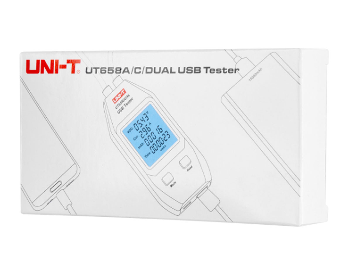 Monitor portu USB A i C UNI-T UT658DUAL
