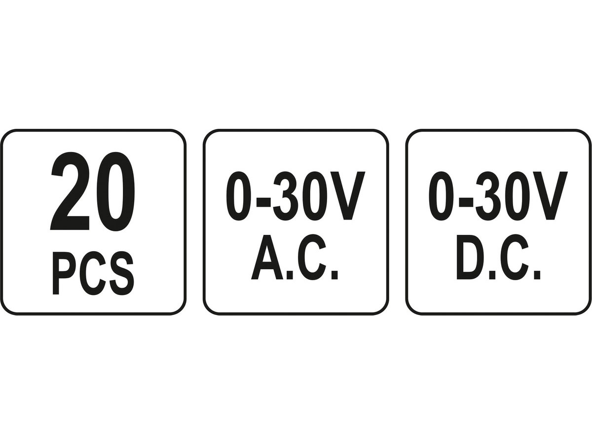 Zestaw elementów pomiarowych do multimetrów YT-73079