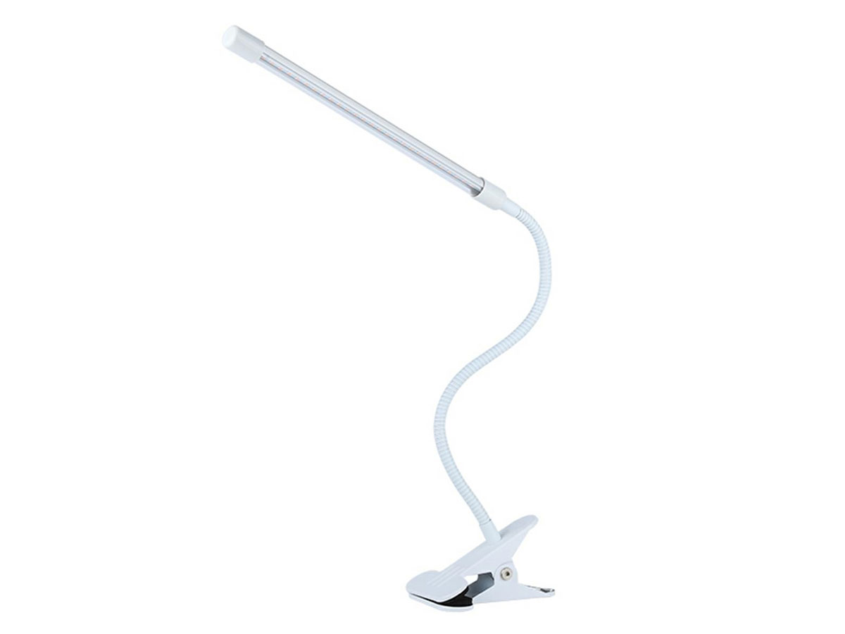 Lampka LED na biurko z klipsem biała ZD20B