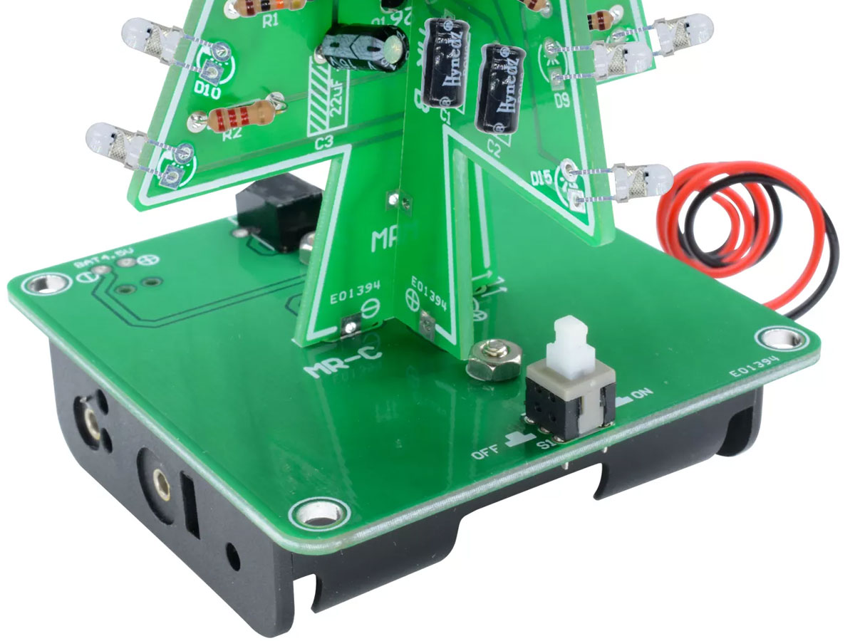 BTE-184 choinka 3d LED efekt świetlny zestaw do samodzielnego montażu kit DIY
