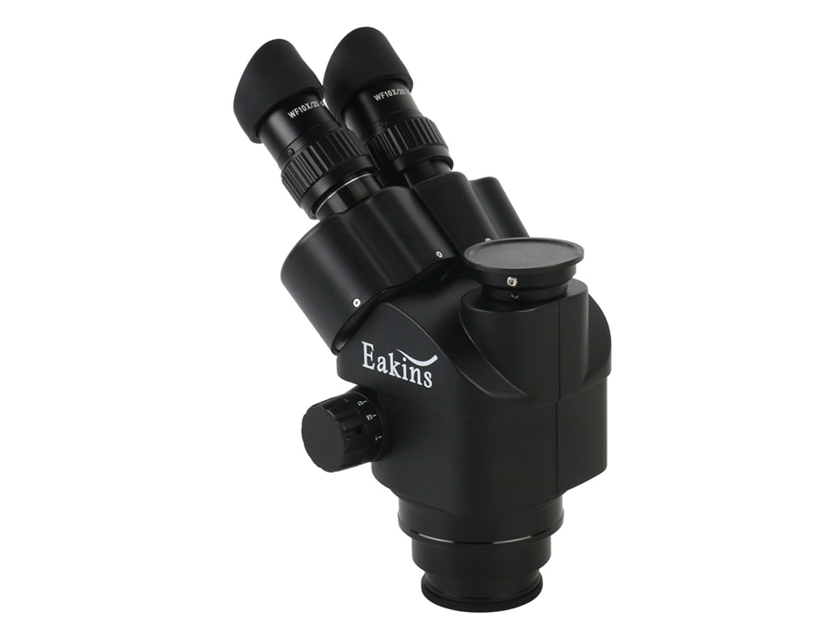  Trinokular do mikroskopu 7X-45X + soczewki 0,5X i 2X (3,5X-90X) ELEK-243