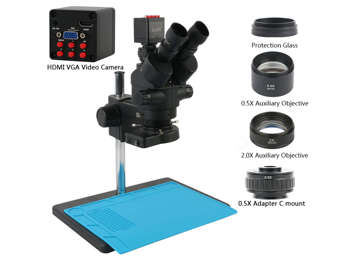 Mikroskop cyfrowy SONY IMX307 1080P 7X 45X ELEK-246