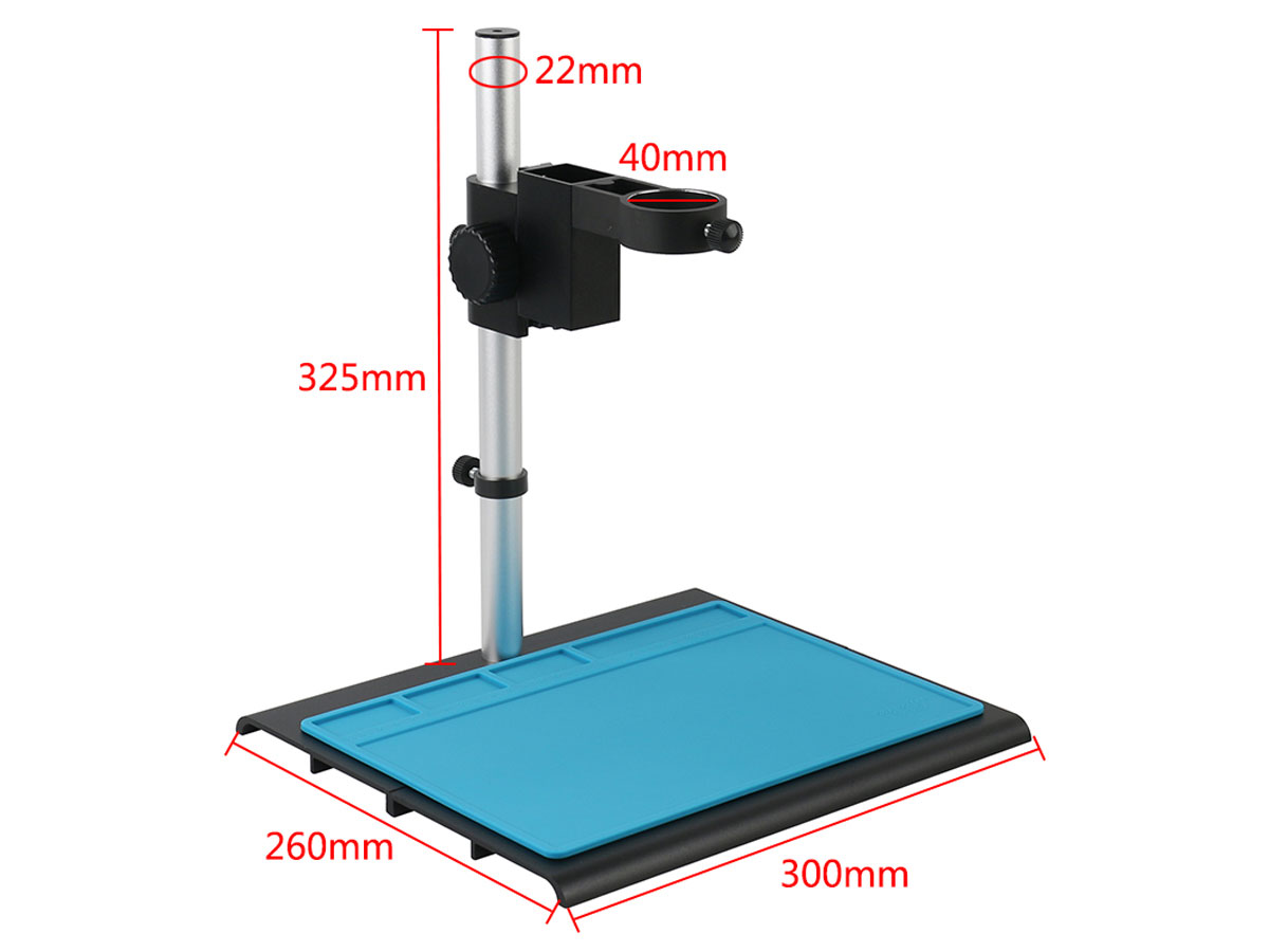  Platforma do mikroskopu - statyw wysięgnikowy - średnica uchwytu na okular 40mm + mata silikonowa ELEK-266