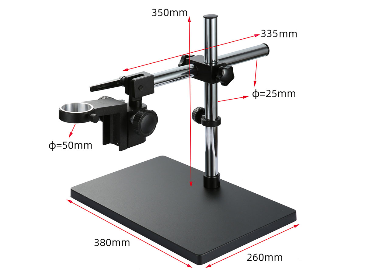 Platforma do mikroskopu - statyw wysięgnikowy - średnica uchwytu na okular 50mm 2 maszty ELEK-269