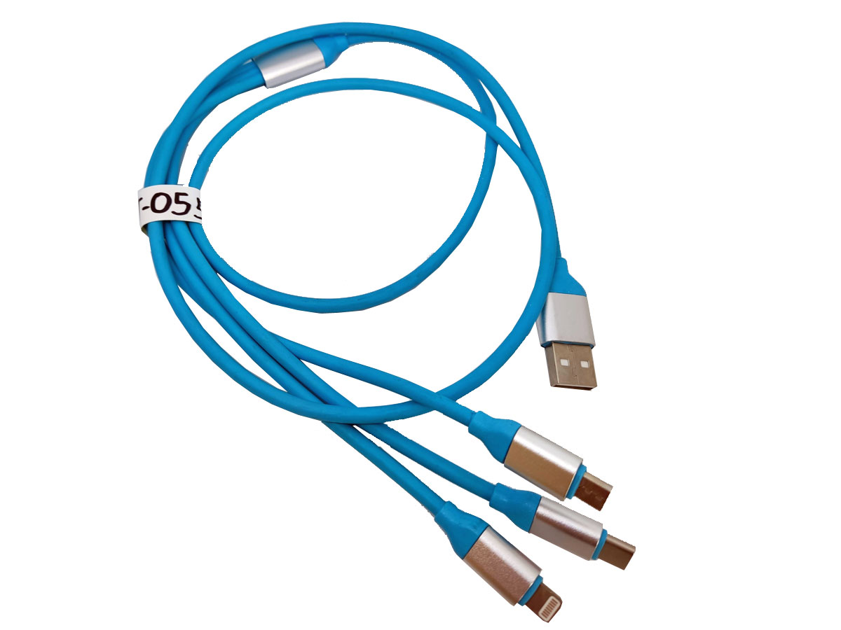 Kabel do ładowania micro USB, USB-C, Iphone 120cm GOT-055