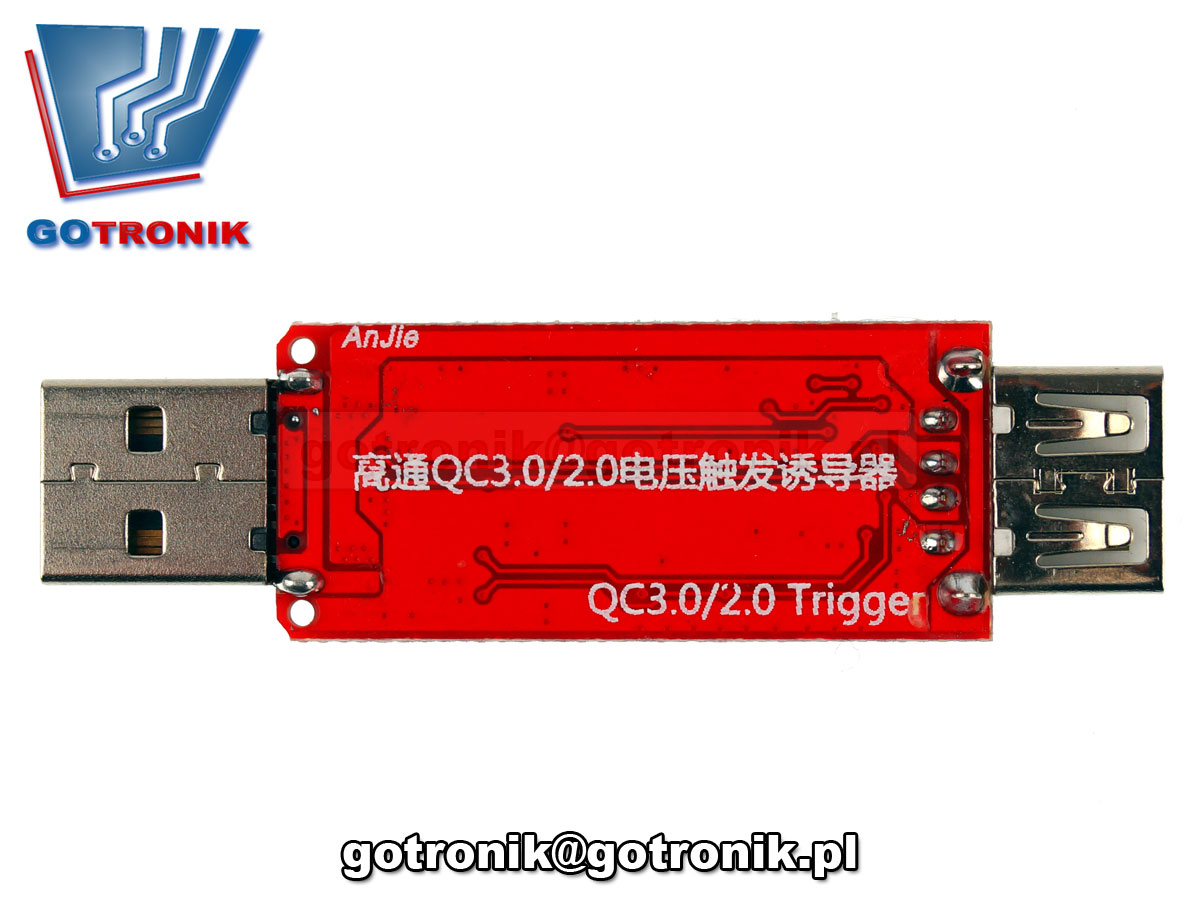 Wyzwalacz - tester dla ładowarek USB QC2.0/3.0 Qualcomm Quick Charge BTE-363