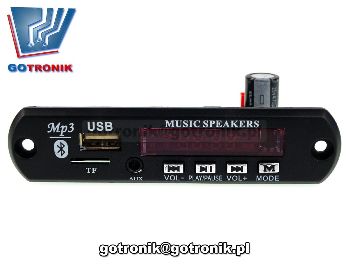 Odtwarzacz MP3 + wzmacniacz 2 x25W z Bluetooth TDA7492P USB SDcard BTE-048 BTE-592