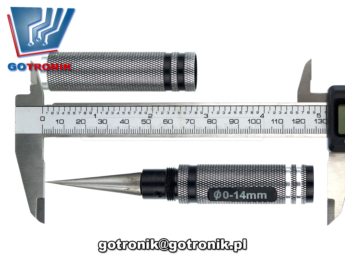 Nóż stożkowy - dziurkacz - rozwiertak ⌀ 0-14mm
