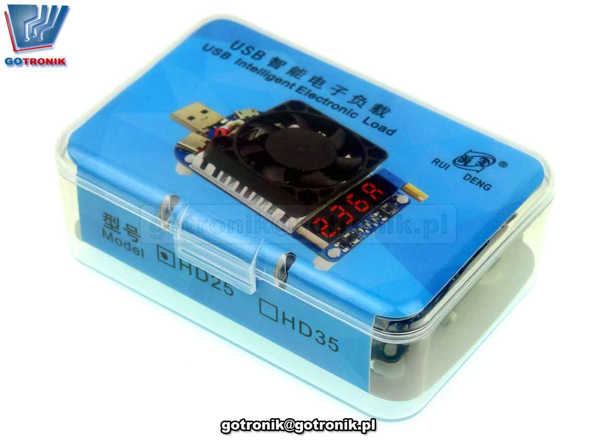 RD HD25 elektroniczne obciążenie 25W DC Electronic Load resistor USB