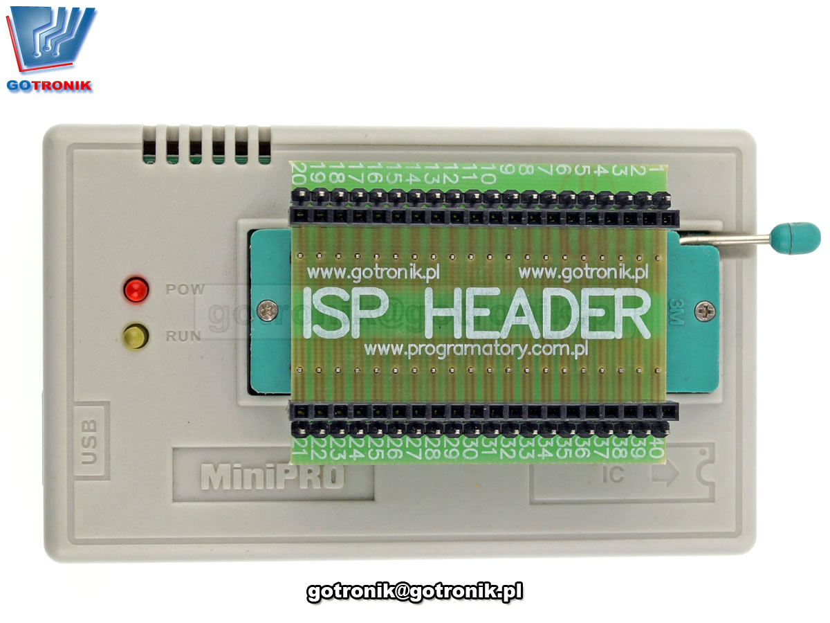 ISP Header, złacze do programowania, programowanie przy pomocy klpisa, adapter do programatora, złacze połaczeniowe z klipsem SO8 