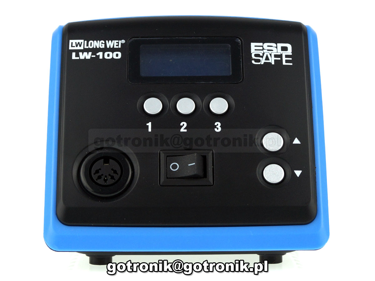 stacja lutownicza LW-100 100W Long Wei 24VAC 150-450°C cyfrowa 100W Long Wei 24VAC 150-450°C cyfrowa