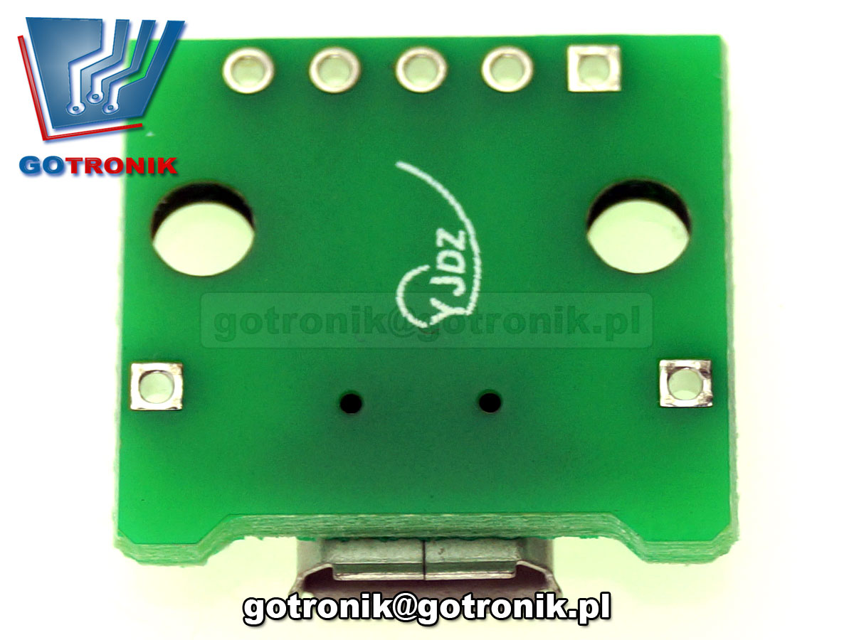 PCB-104 gniazdo USB microUSB adapter prototypowe PCB