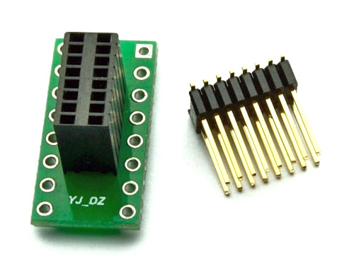 PCB-112 adapter DIP16 raster 2,54mm 100mils szerokośc 7,62mm układ scalony na SMD SO16 50mils 1,27mm 50mils 1,27mm