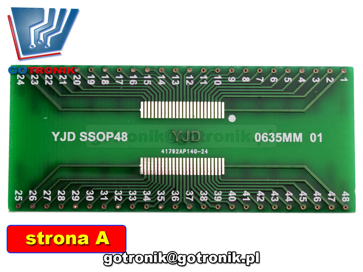 PCB-126 Płytka drukowana SSOP48 SOP32 TSOP48 TSSOP48 na DIP48 PCB adapter 0.635mm adapter do lutowania