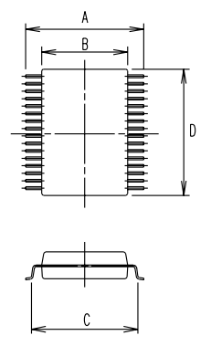 Adapter SSOP28 raster 0.65mm z podstawką testową Enplas CNV-SSOP28-DIP OTS-28-0.65-01