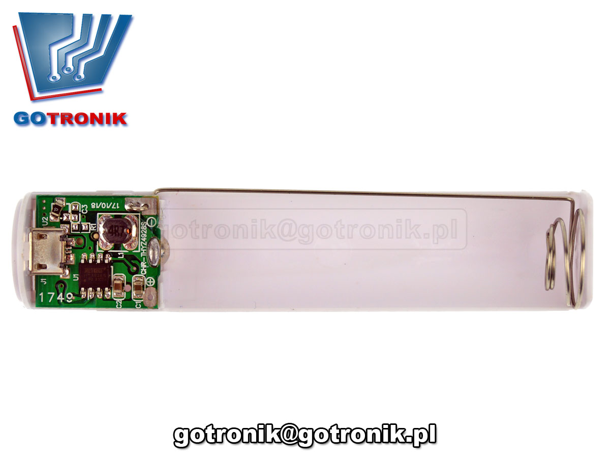 ELEK-083 Obudowa Power Bank 1 x 18650 zielona USB