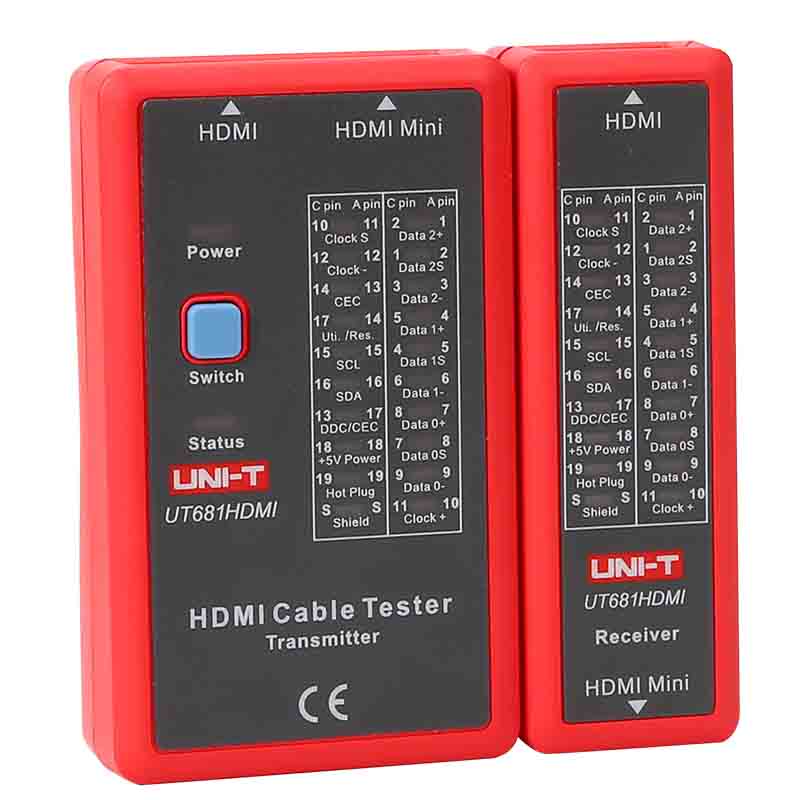 UT681HDMI tester przewodów kabli HDMI HDMI-mini produkcji unit tester monitor miernik