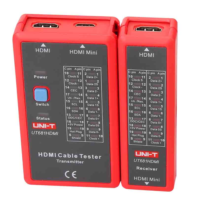 UT681HDMI tester przewodów kabli HDMI HDMI-mini produkcji unit tester monitor miernik