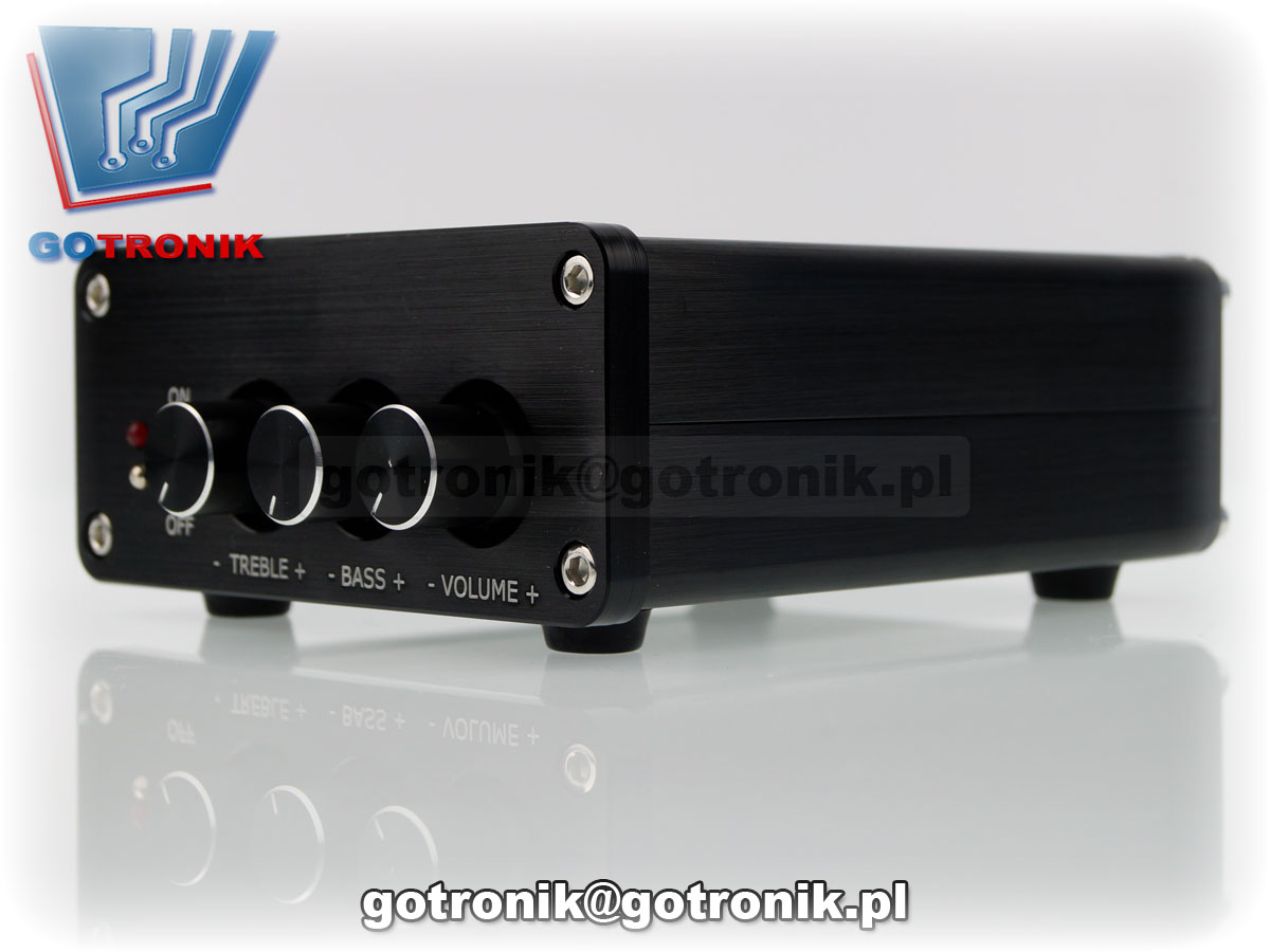 wzmacniacz mocy audio TPA3116 2x50W obudowa aluminiowa stereo odbiornik bluetoothstereo odbiornik bluetooth BTE-575