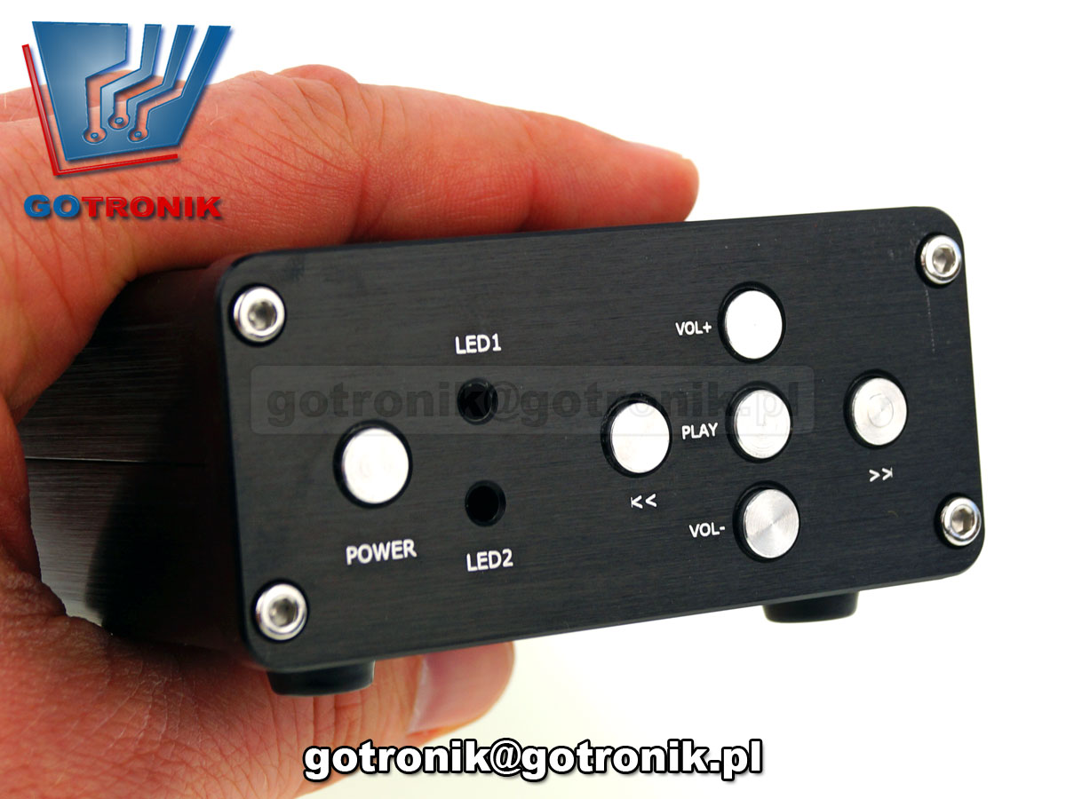 wzmacniacz mocy audio TPA3116 2x50W obudowa aluminiowa stereo odbiornik bluetoothstereo odbiornik bluetooth BTE-590