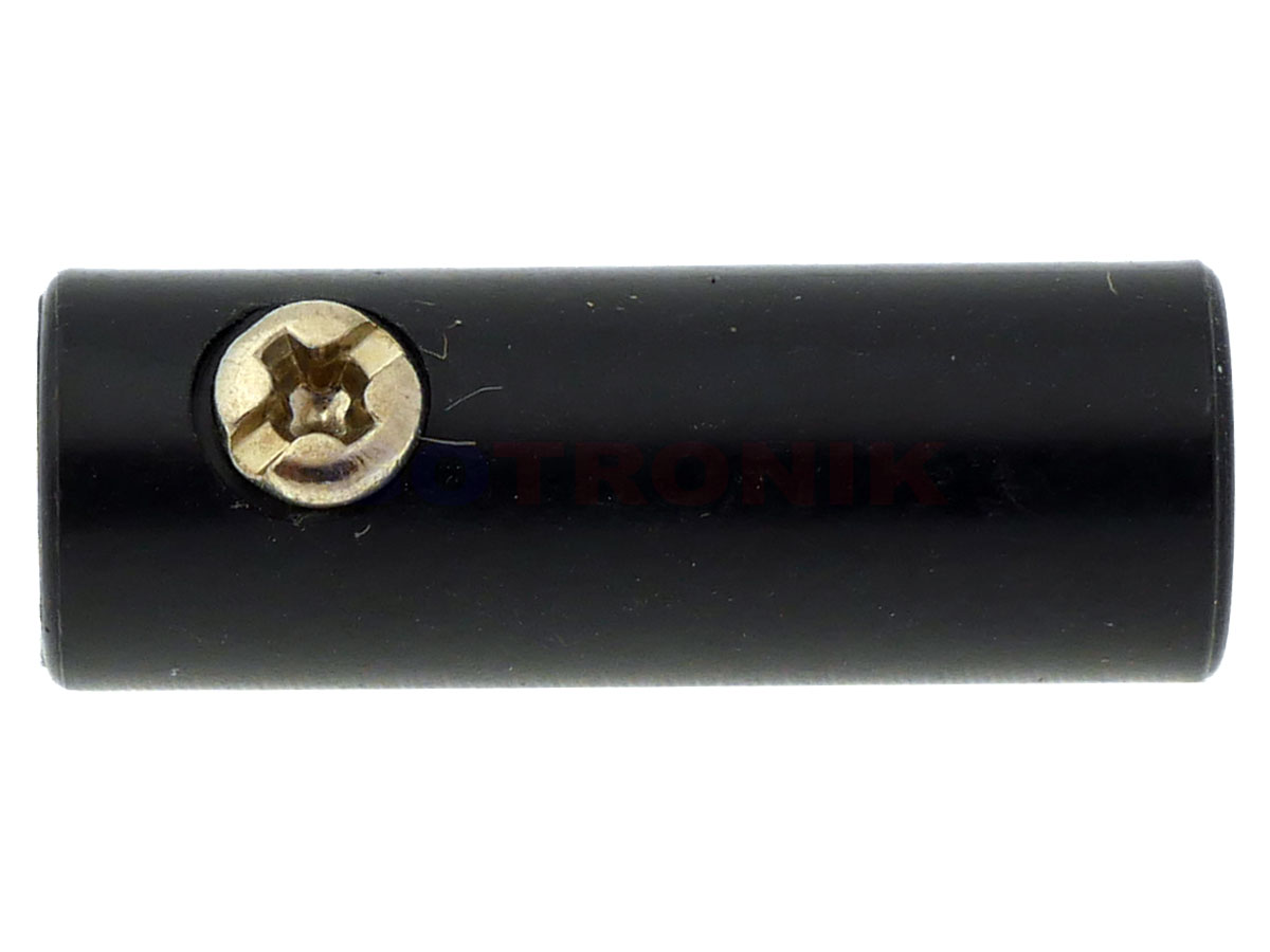 Gniazdo banan 4mm na kabel czarne Z330
