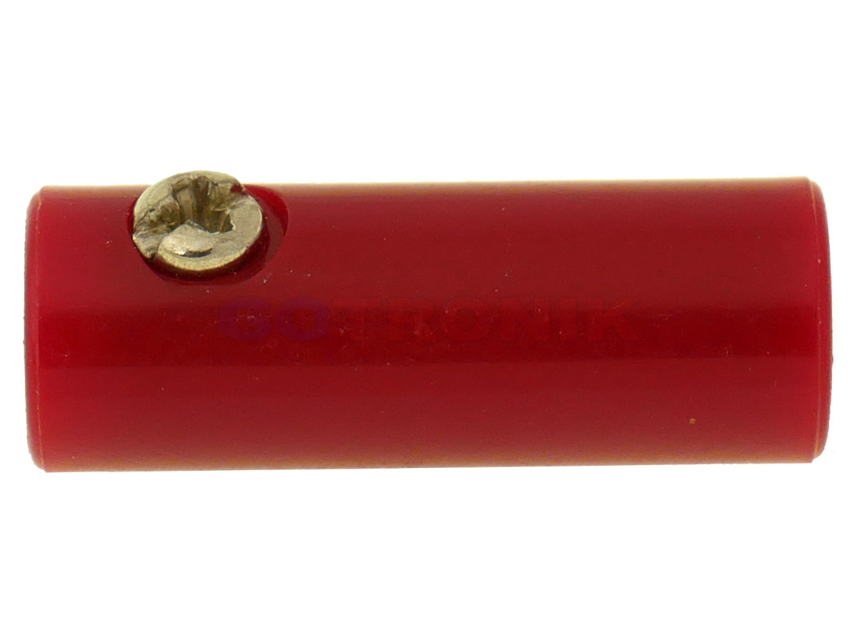 Gniazdo banan 4mm na kabel czerwone Z331