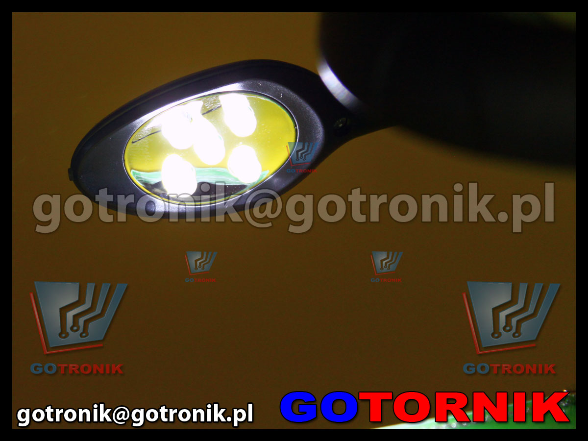 Zestaw optyczny trzecia ręką +uchwyt + 2x lupa + oświetlenie LED +podstawka pod lutownicę