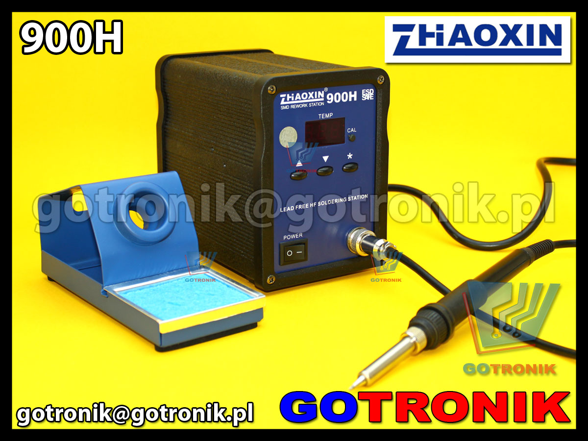 Stacja lutownicza Zhaoxin 900H 90W zasilana wysoką częstotliwością 400kHz HF lead free soldering station