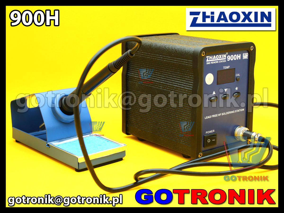 Stacja lutownicza Zhaoxin 900H 90W zasilana wysoką częstotliwością 400kHz HF lead free soldering station