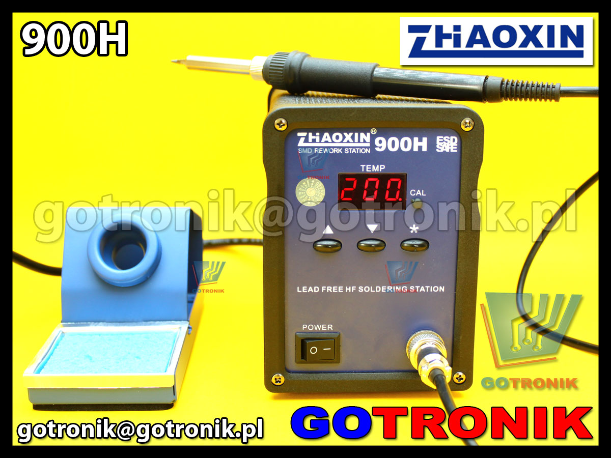 Stacja lutownicza Zhaoxin 900H 90W zasilana wysoką częstotliwością 400kHz HF lead free soldering station