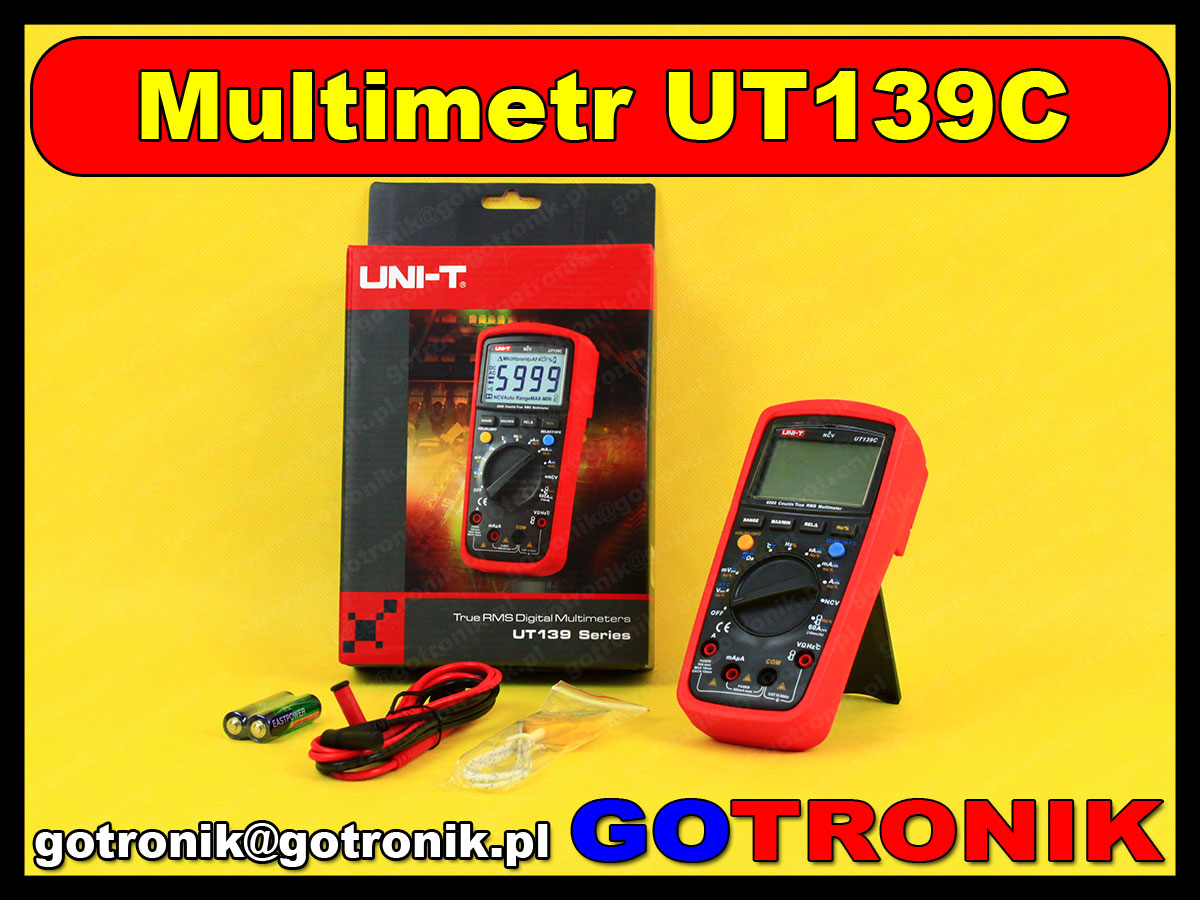 Multimetr uniwersalny UT139A firmy Uni-t