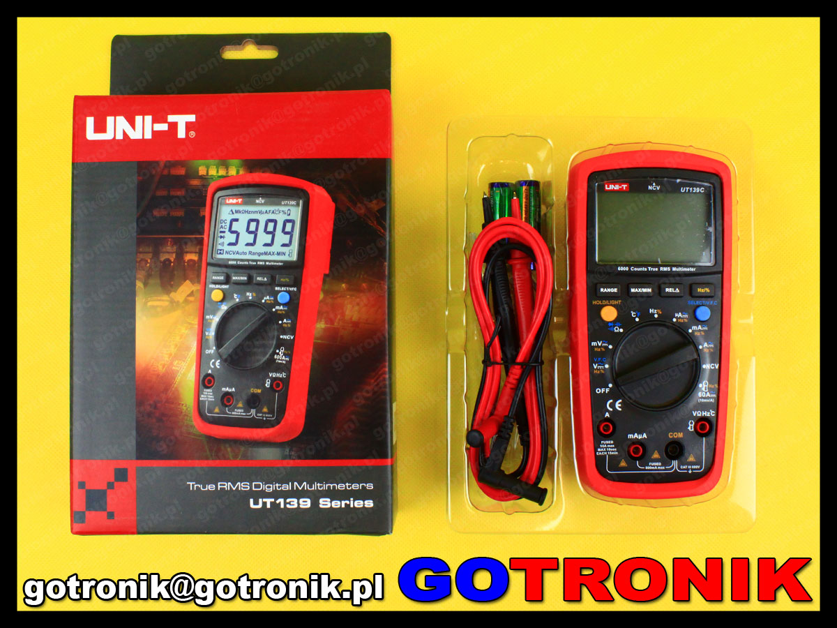 Multimetr uniwersalny UT139A firmy Uni-t
