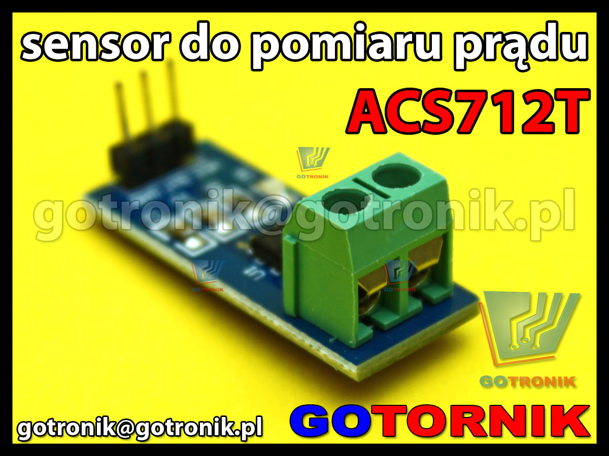 Sensor do pomiaru prądu ACS712T czujniki pola magnetycznego 