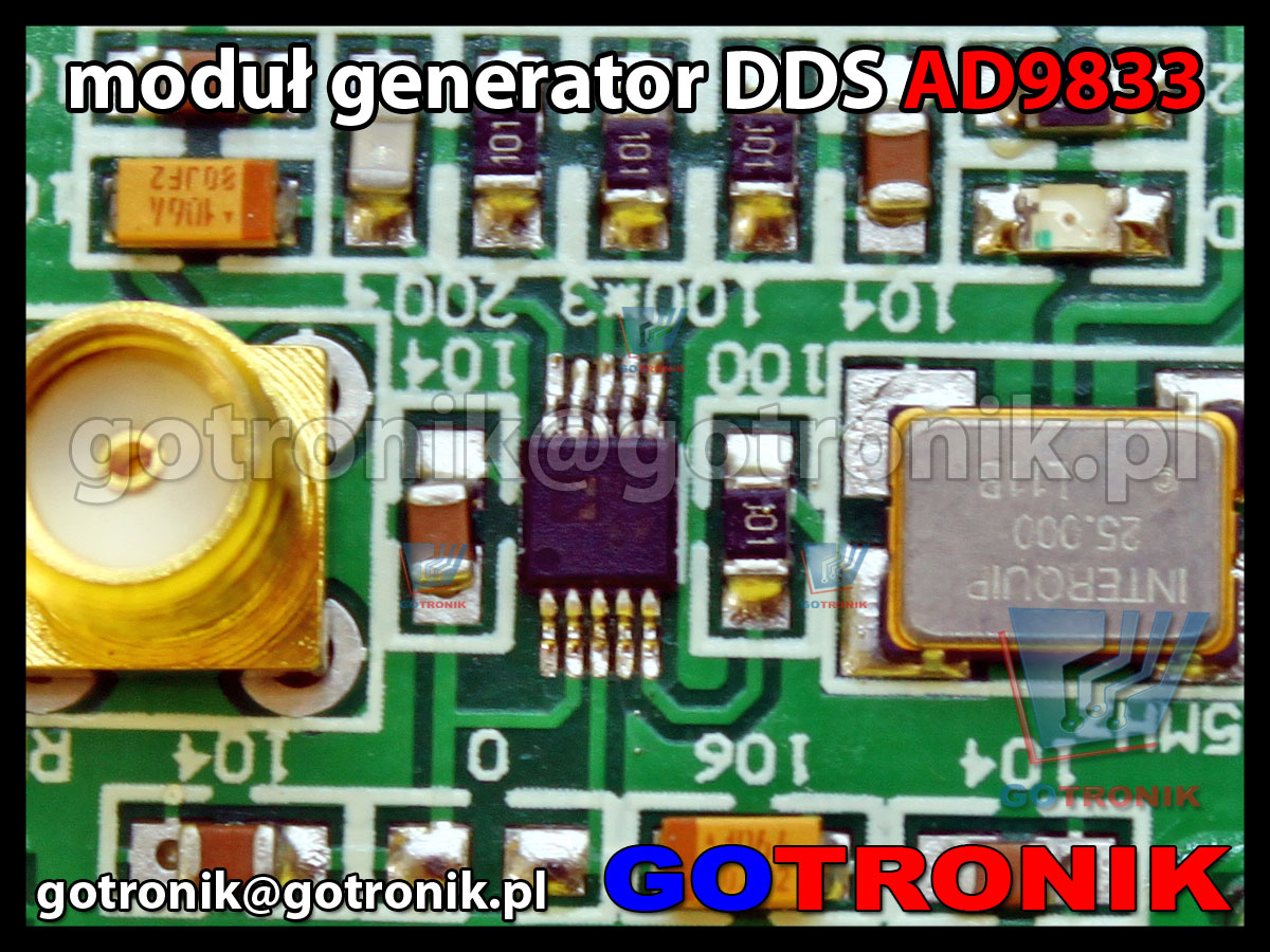 Moduł generatora sygnałowego AD9833 DDS 0,1Hz-25MHz