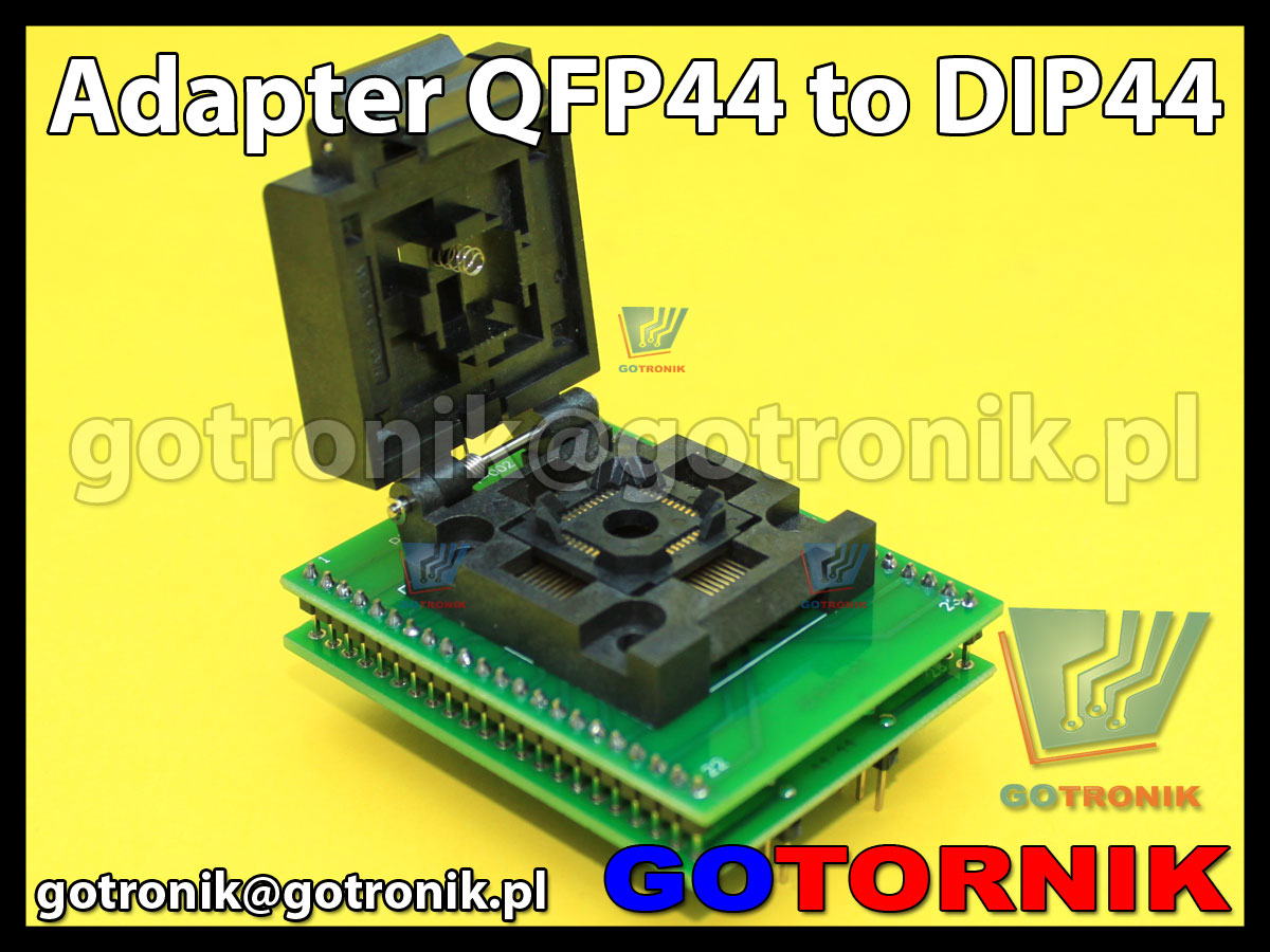 Adapter QFP44 to DIP do programatorów QFP44 TQFP44 FQFP44 PQFP44 0.8mm 0,8mm 44pin SMD