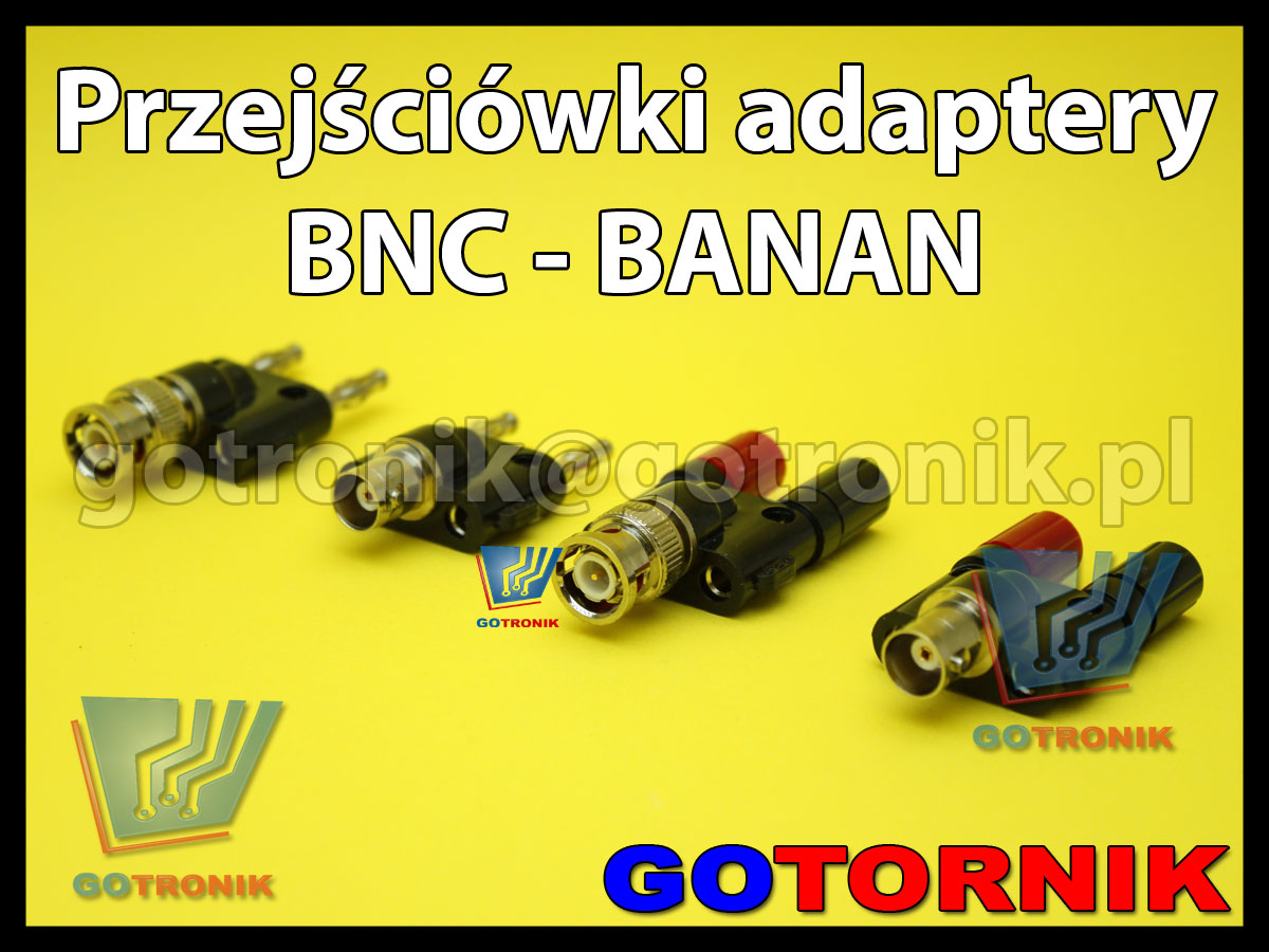 Zestaw adapterów przejściówek BNC banan