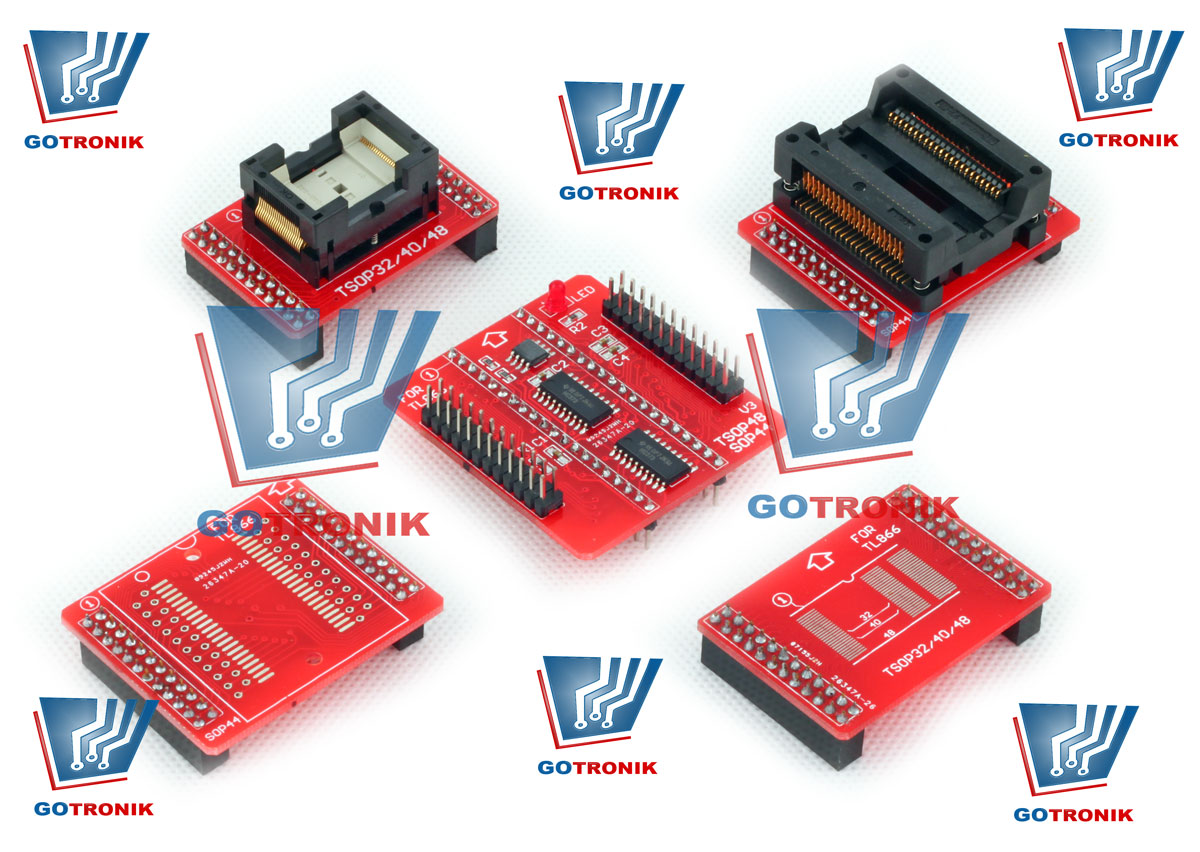 Adaptery do programatora TL866 SOP TSOP PLCC