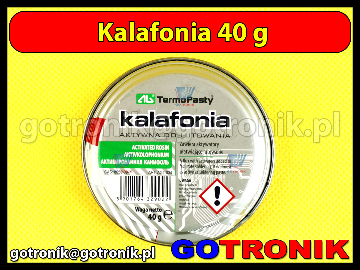 Kalafonia aktywna do lutowania 40g ART.AGT-034