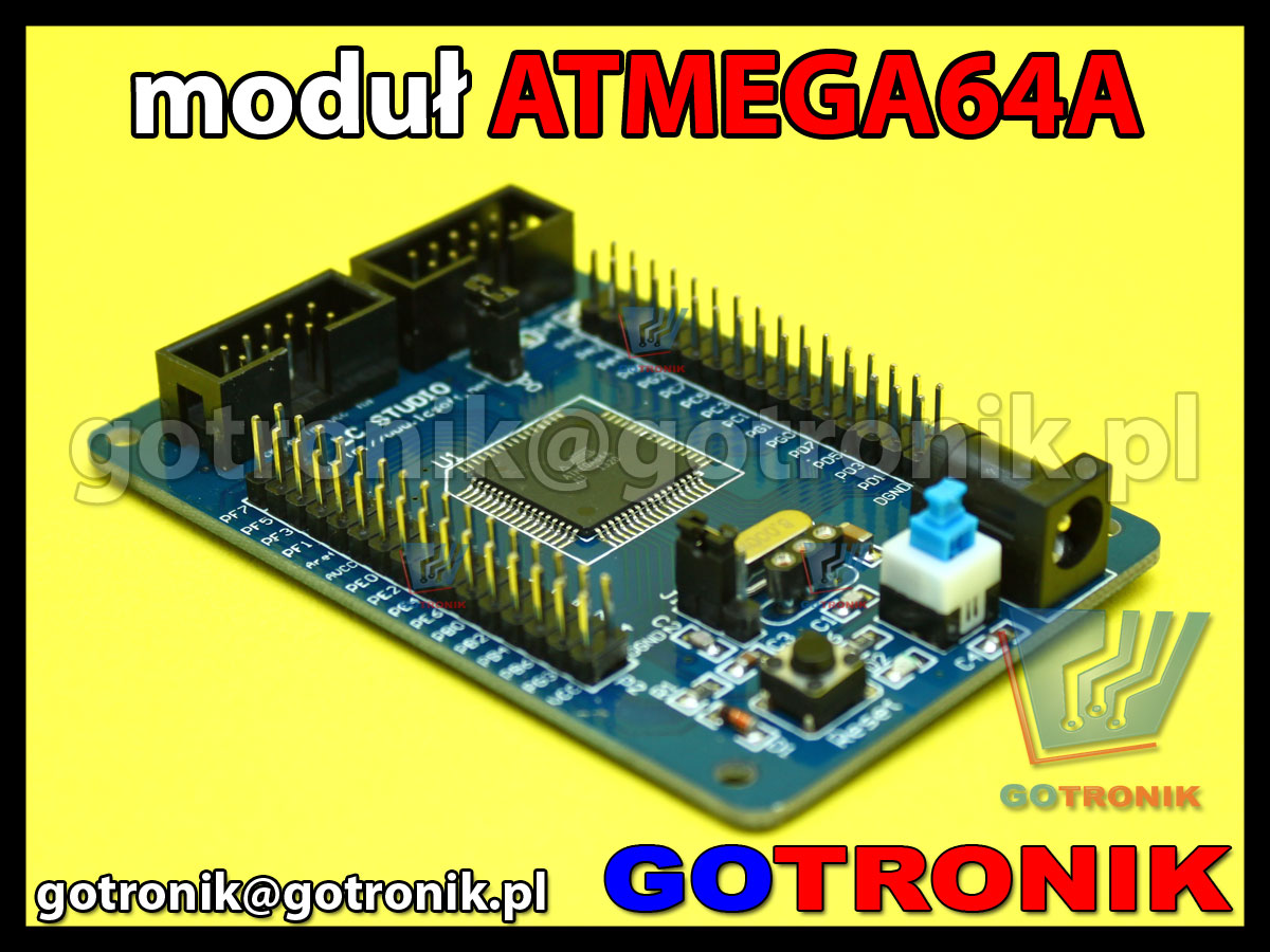 atmega64a moduł uruchomieniowy AVR do nauki programowania procesorów