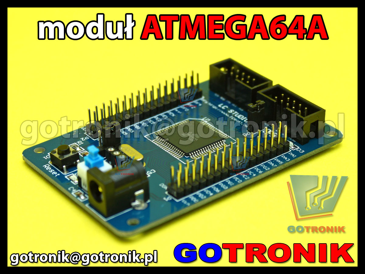 atmega64a moduł uruchomieniowy AVR do nauki programowania procesorów