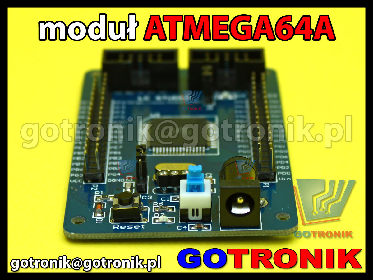 atmega64a moduł uruchomieniowy AVR do nauki programowania procesorów